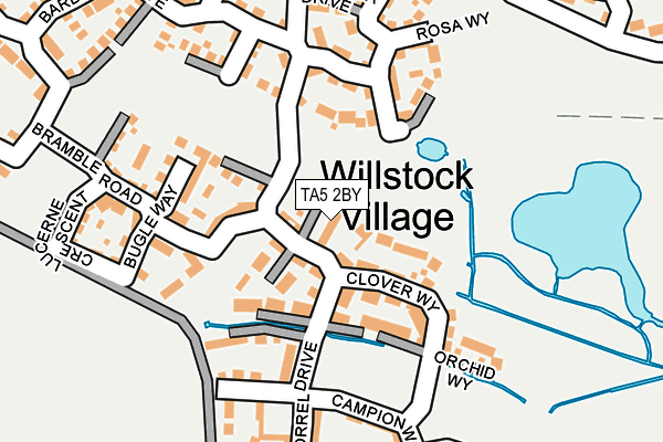 TA5 2BY map - OS OpenMap – Local (Ordnance Survey)