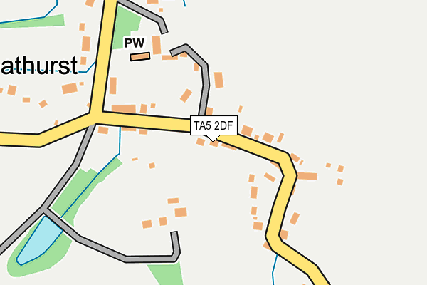 TA5 2DF map - OS OpenMap – Local (Ordnance Survey)