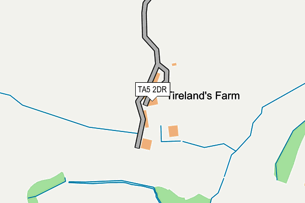 TA5 2DR map - OS OpenMap – Local (Ordnance Survey)