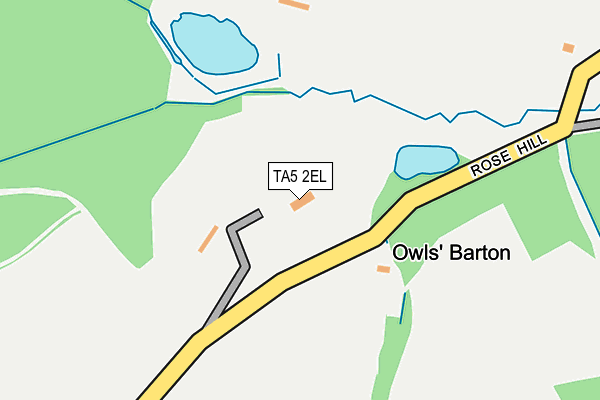 TA5 2EL map - OS OpenMap – Local (Ordnance Survey)