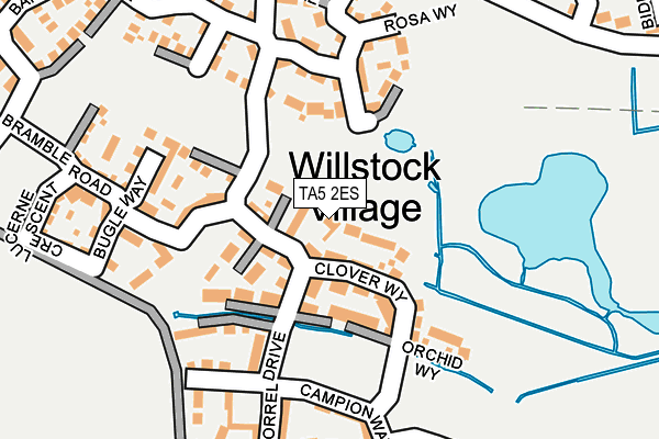 TA5 2ES map - OS OpenMap – Local (Ordnance Survey)