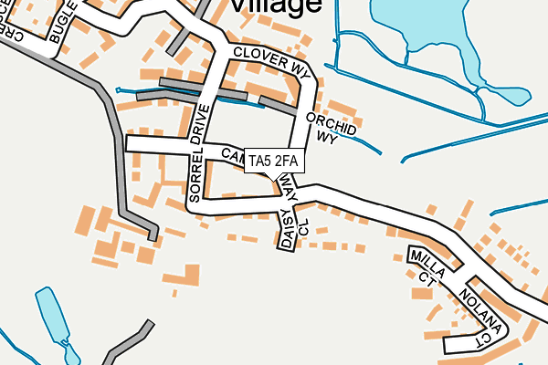 TA5 2FA map - OS OpenMap – Local (Ordnance Survey)