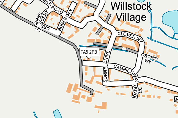 TA5 2FB map - OS OpenMap – Local (Ordnance Survey)