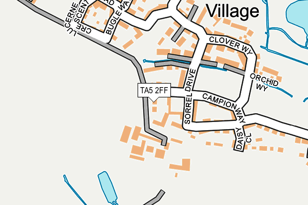 TA5 2FF map - OS OpenMap – Local (Ordnance Survey)