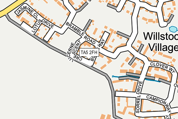 TA5 2FH map - OS OpenMap – Local (Ordnance Survey)