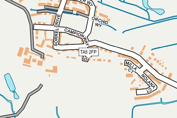 TA5 2FP map - OS OpenMap – Local (Ordnance Survey)