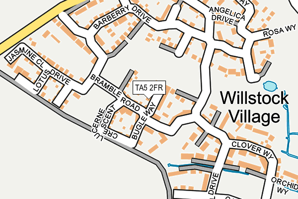 TA5 2FR map - OS OpenMap – Local (Ordnance Survey)