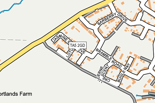 TA5 2GD map - OS OpenMap – Local (Ordnance Survey)