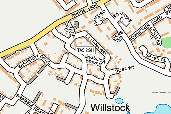 TA5 2GH map - OS OpenMap – Local (Ordnance Survey)