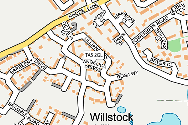 TA5 2GL map - OS OpenMap – Local (Ordnance Survey)