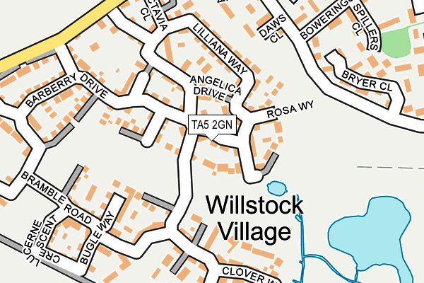 TA5 2GN map - OS OpenMap – Local (Ordnance Survey)