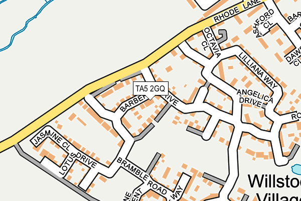 TA5 2GQ map - OS OpenMap – Local (Ordnance Survey)