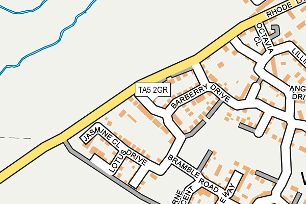 TA5 2GR map - OS OpenMap – Local (Ordnance Survey)