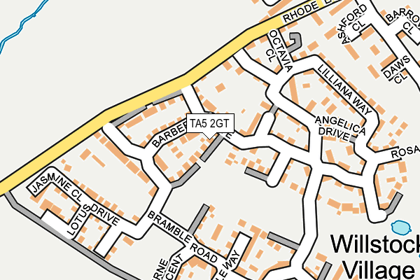 TA5 2GT map - OS OpenMap – Local (Ordnance Survey)