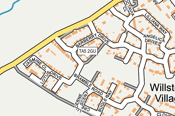 TA5 2GU map - OS OpenMap – Local (Ordnance Survey)