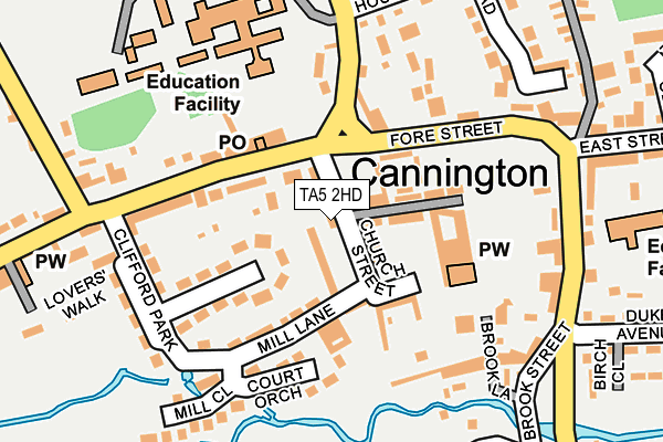 TA5 2HD map - OS OpenMap – Local (Ordnance Survey)