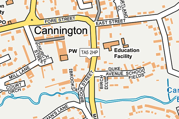 TA5 2HP map - OS OpenMap – Local (Ordnance Survey)