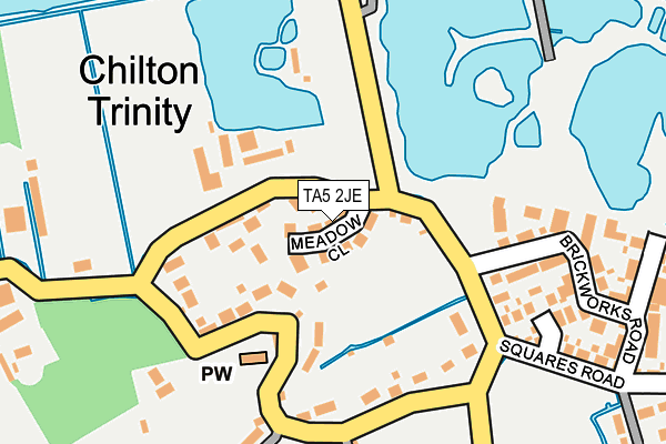 TA5 2JE map - OS OpenMap – Local (Ordnance Survey)