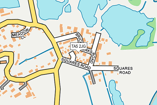 TA5 2JG map - OS OpenMap – Local (Ordnance Survey)