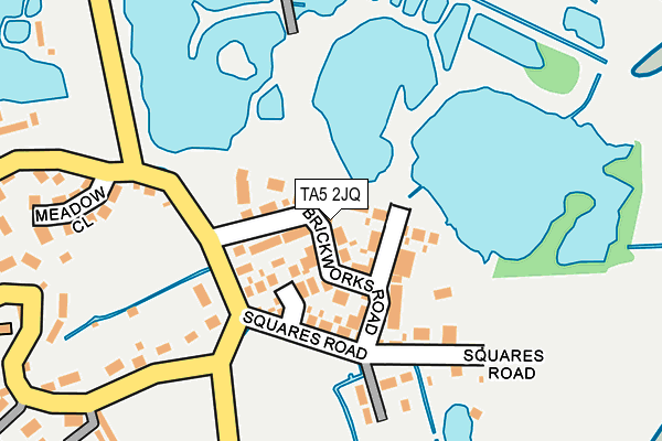 TA5 2JQ map - OS OpenMap – Local (Ordnance Survey)