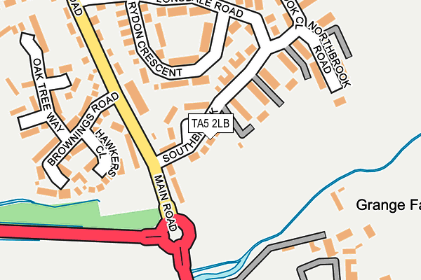 TA5 2LB map - OS OpenMap – Local (Ordnance Survey)