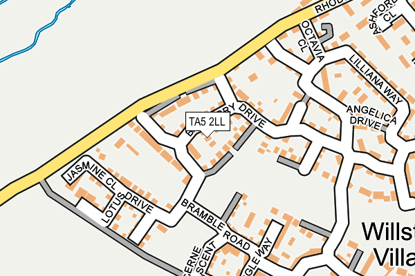 TA5 2LL map - OS OpenMap – Local (Ordnance Survey)