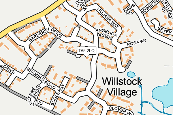 TA5 2LQ map - OS OpenMap – Local (Ordnance Survey)