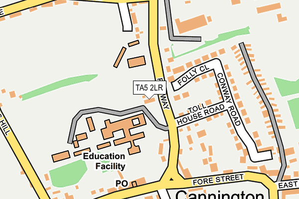 TA5 2LR map - OS OpenMap – Local (Ordnance Survey)