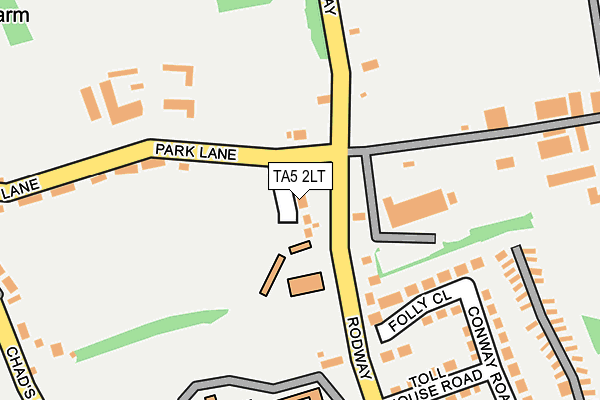 TA5 2LT map - OS OpenMap – Local (Ordnance Survey)