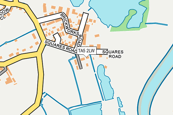 TA5 2LW map - OS OpenMap – Local (Ordnance Survey)