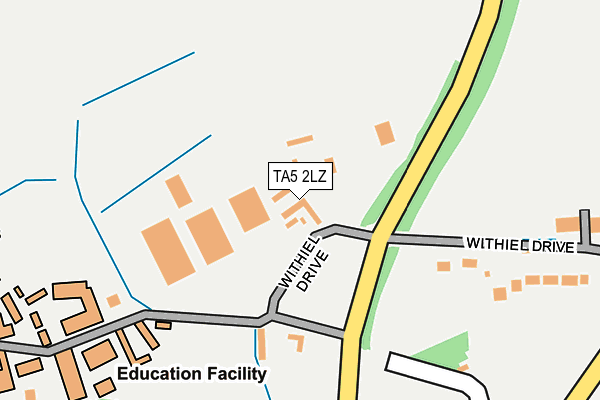 TA5 2LZ map - OS OpenMap – Local (Ordnance Survey)