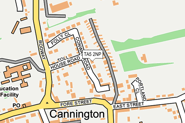 TA5 2NP map - OS OpenMap – Local (Ordnance Survey)