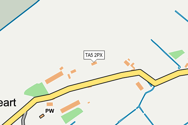 TA5 2PX map - OS OpenMap – Local (Ordnance Survey)