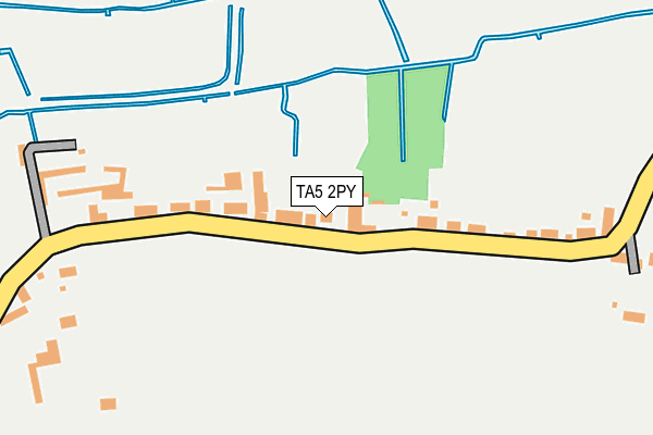 TA5 2PY map - OS OpenMap – Local (Ordnance Survey)