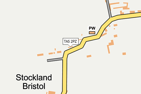 TA5 2PZ map - OS OpenMap – Local (Ordnance Survey)