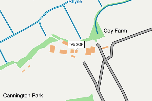 TA5 2QF map - OS OpenMap – Local (Ordnance Survey)