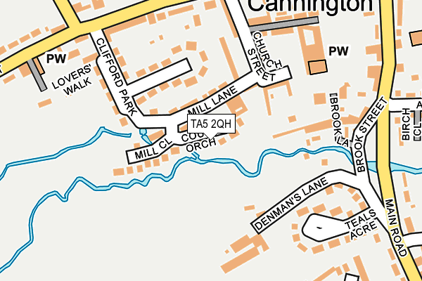 TA5 2QH map - OS OpenMap – Local (Ordnance Survey)