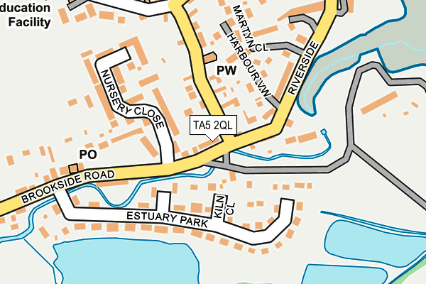 TA5 2QL map - OS OpenMap – Local (Ordnance Survey)