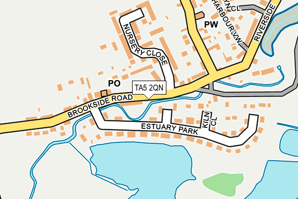 TA5 2QN map - OS OpenMap – Local (Ordnance Survey)