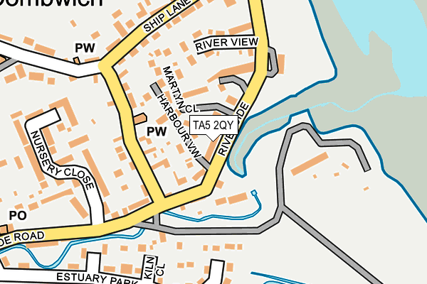 TA5 2QY map - OS OpenMap – Local (Ordnance Survey)