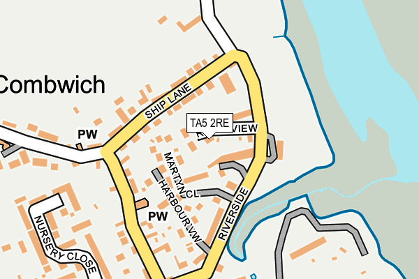 TA5 2RE map - OS OpenMap – Local (Ordnance Survey)