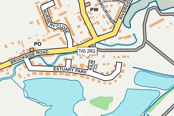 TA5 2RG map - OS OpenMap – Local (Ordnance Survey)