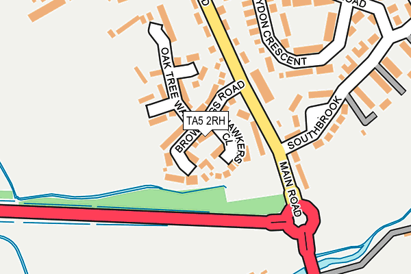 TA5 2RH map - OS OpenMap – Local (Ordnance Survey)