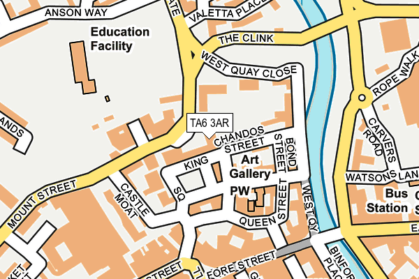 TA6 3AR map - OS OpenMap – Local (Ordnance Survey)