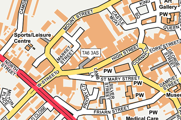 TA6 3AS map - OS OpenMap – Local (Ordnance Survey)