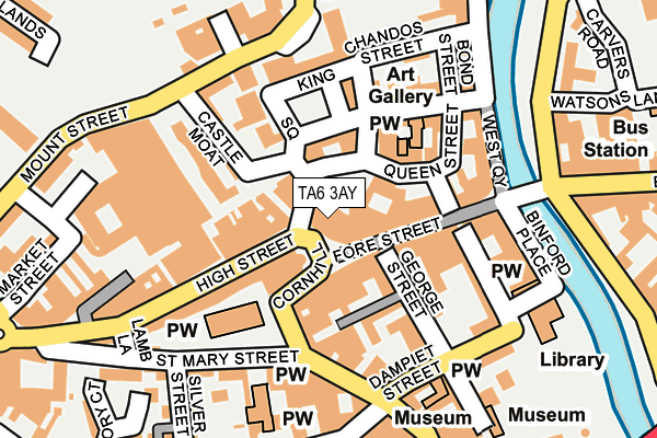 TA6 3AY map - OS OpenMap – Local (Ordnance Survey)