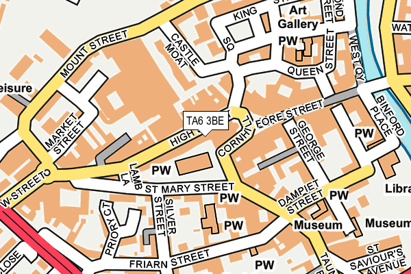 TA6 3BE map - OS OpenMap – Local (Ordnance Survey)