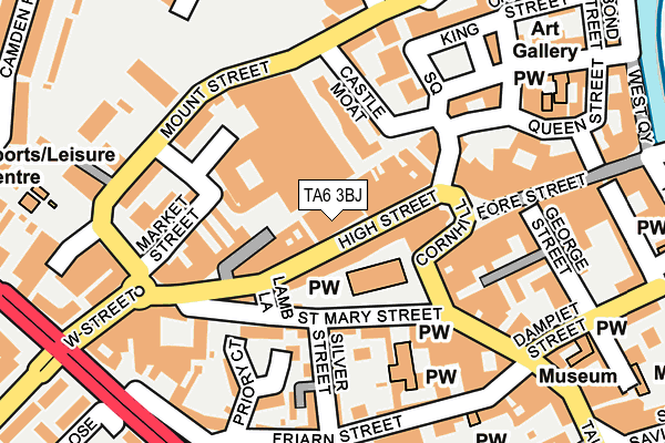 TA6 3BJ map - OS OpenMap – Local (Ordnance Survey)