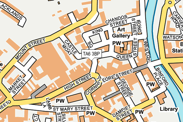 TA6 3BP map - OS OpenMap – Local (Ordnance Survey)
