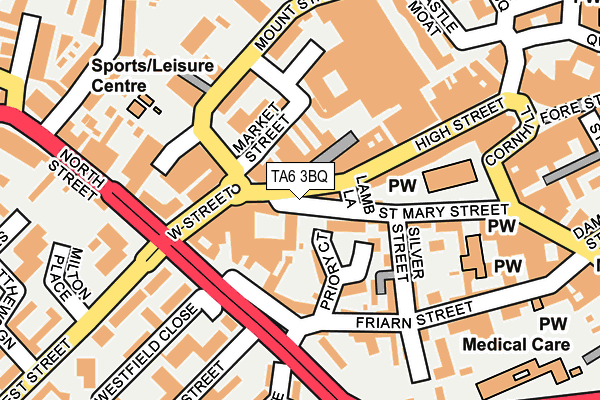 TA6 3BQ map - OS OpenMap – Local (Ordnance Survey)